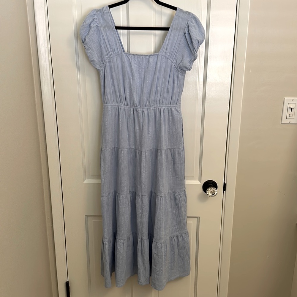 Powder Blue tiered dress